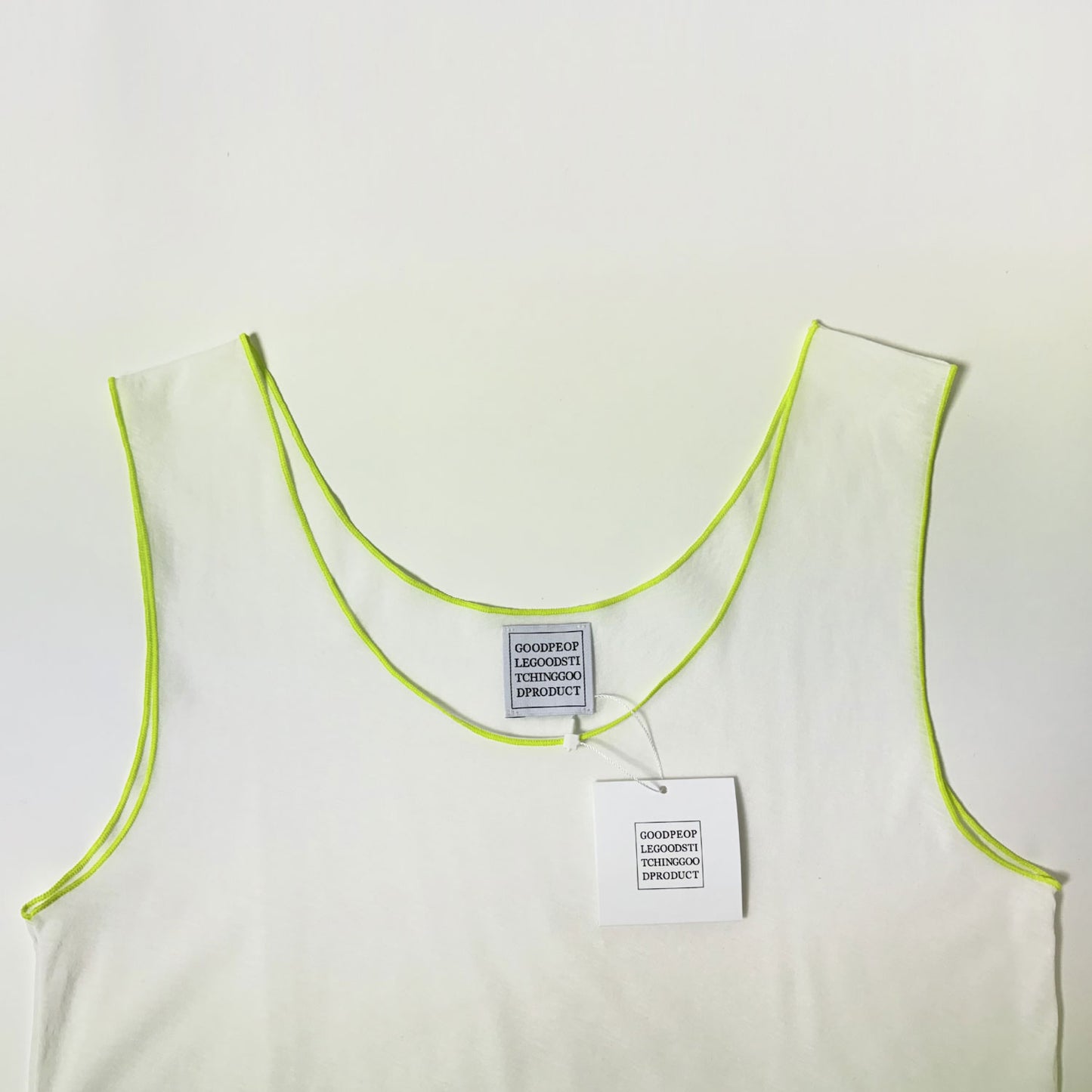 GOOD PEOPLE GOOD STITCHING GOOD PRODUCT/FRESCA ZERO JERSEY NOSLEEVE T