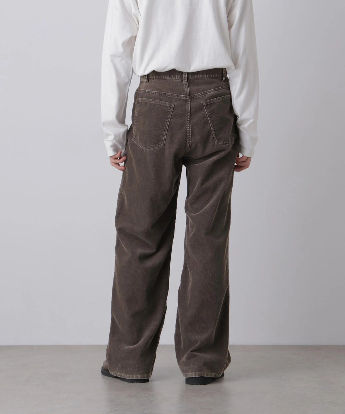 YLEVE / SULFUR-DYED BLEACHED CORDUROY PANTS