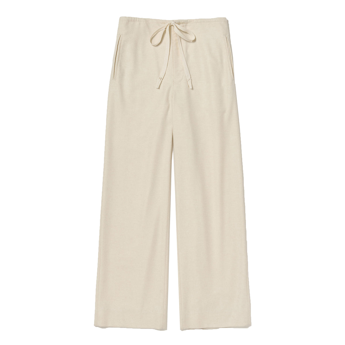 AURALEE/WOOL FULLING FLANNEL DRAWSTRING PANTS
