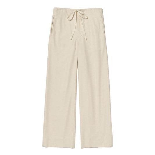 AURALEE/WOOL FULLING FLANNEL DRAWSTRING PANTS