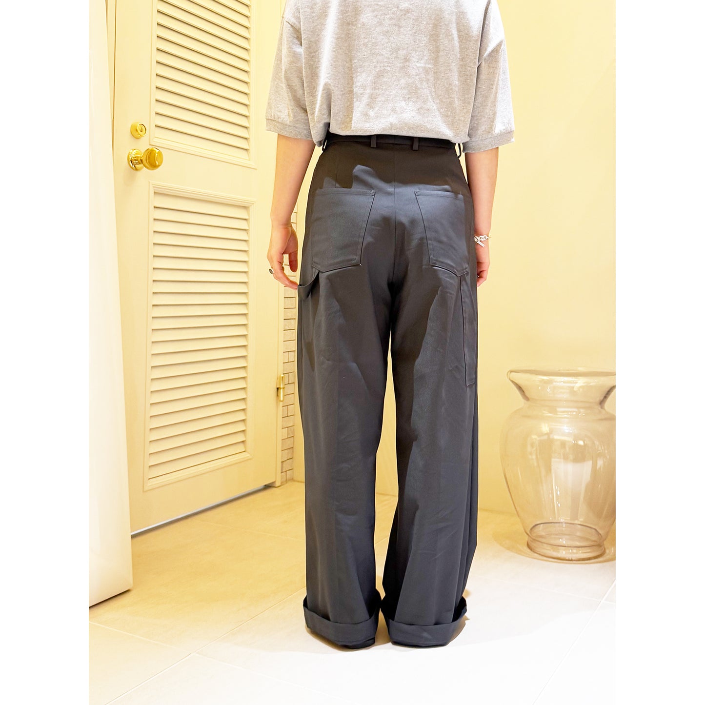 THREE DOTS TURQUOISE/JERSEY PAINTER PANTS