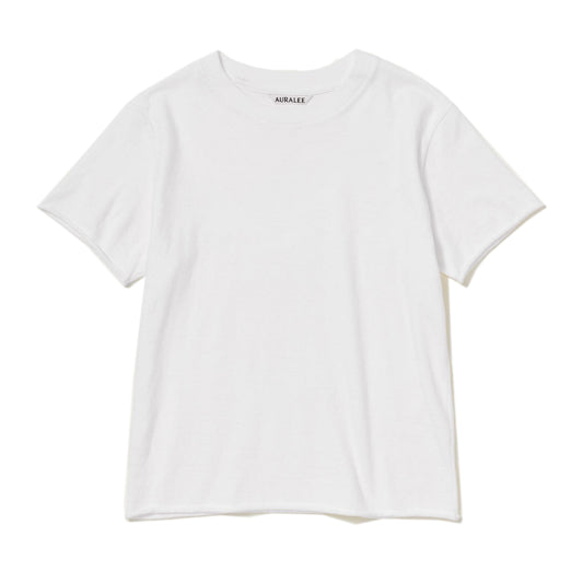 AURALEE/BRUSHED ORGANIC COTTON JERSEY TEE