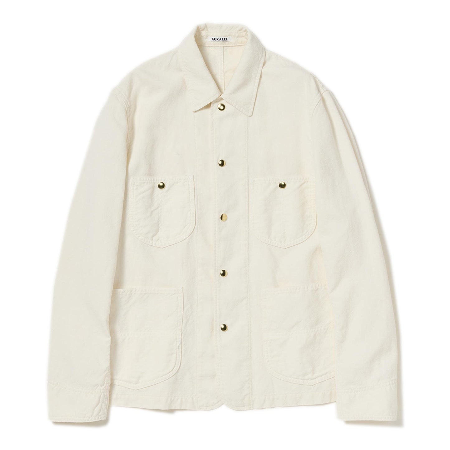 AURALEE/WOOL COTTON LINEN OX WORK JACKET