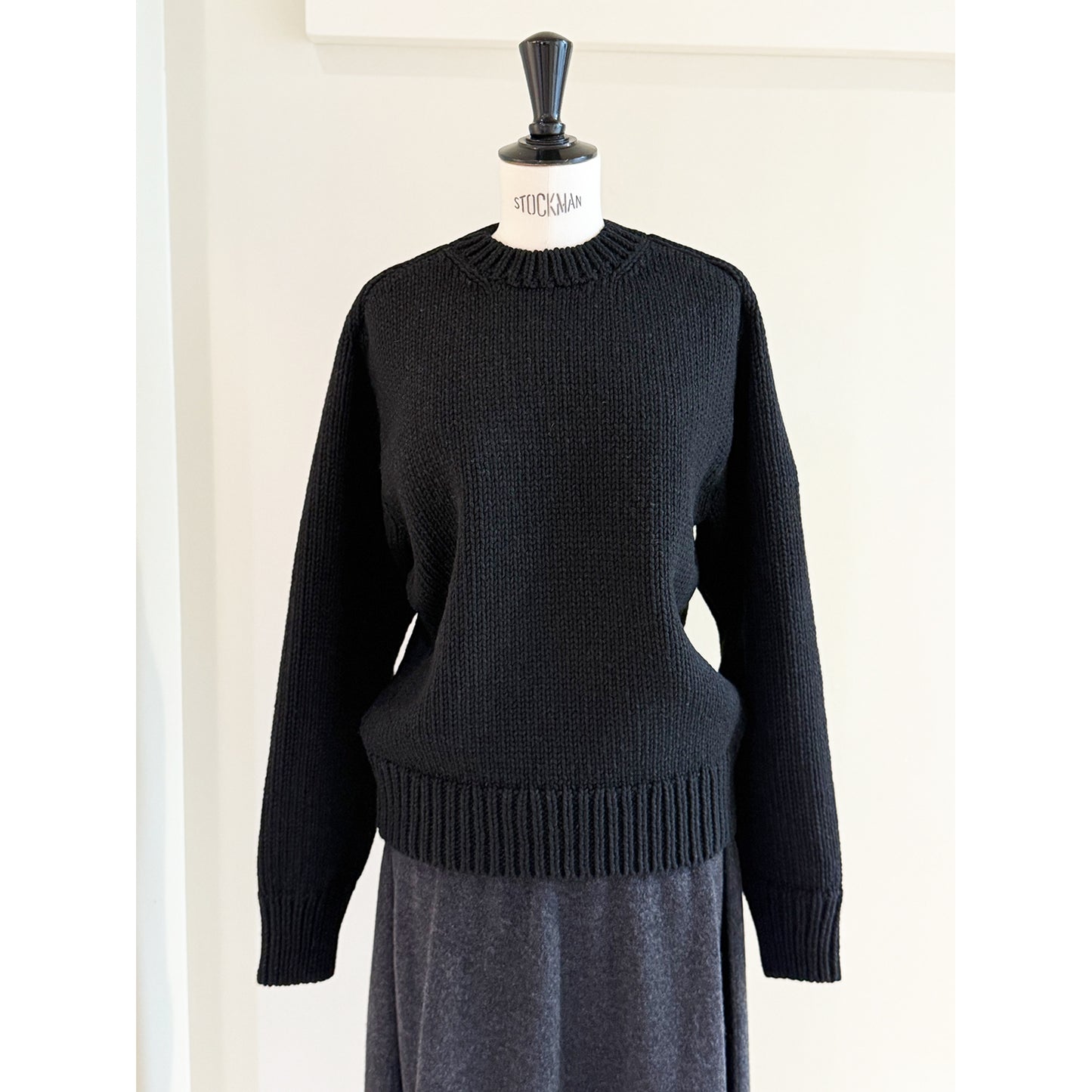 AURALEE/WOOL CASHMERE FELTED KNITP/O