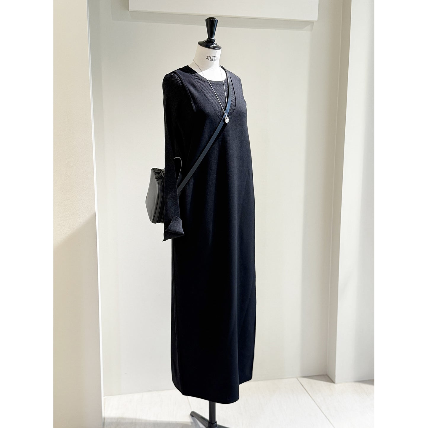 BOWTE/EXTRA FINE WORSTED RIVER LONG DRESS