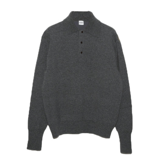 BOWTE/WOOL CASHMERE MELANGE POLO KNIT