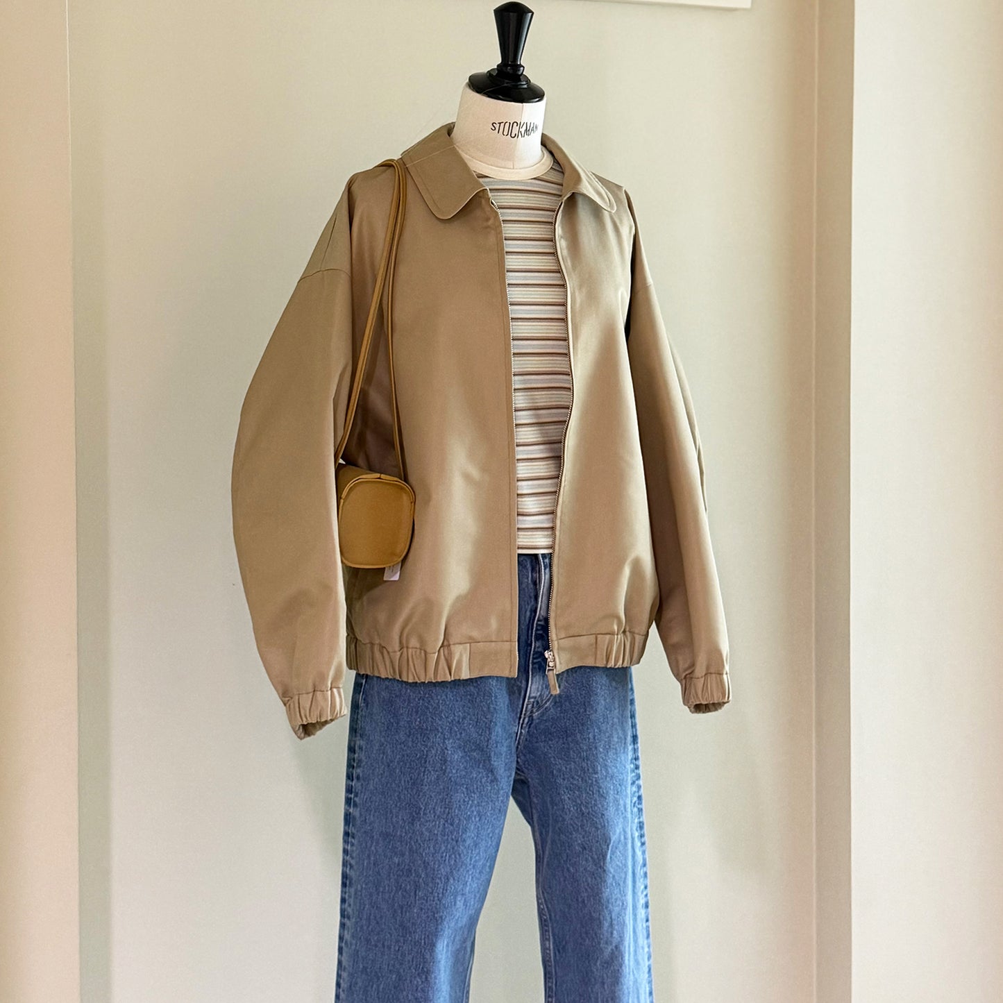 THREE DOTS TURQUOISE/GIZA GABARDINE BLOUSON