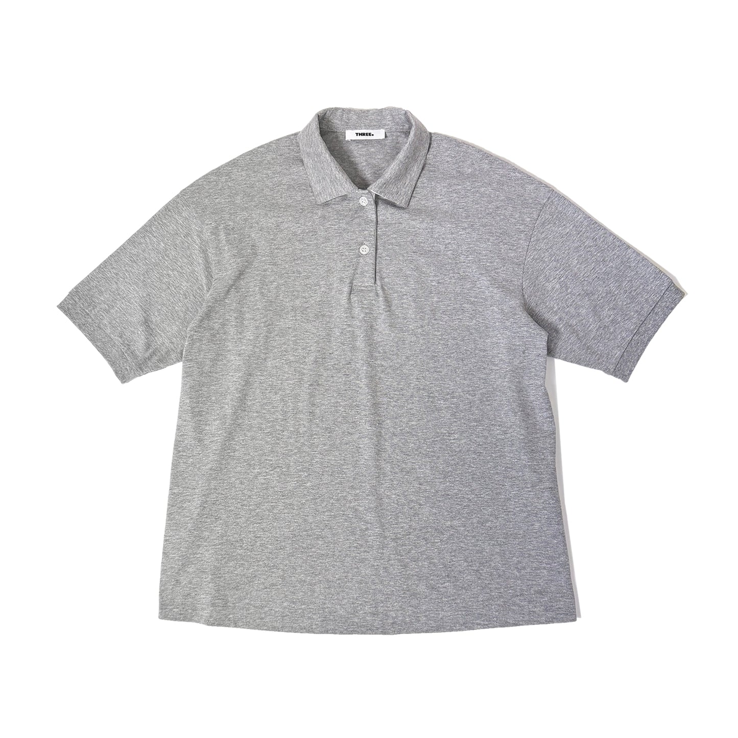 THREE DOTS TURQUOISE/Half sleeve polo shirt