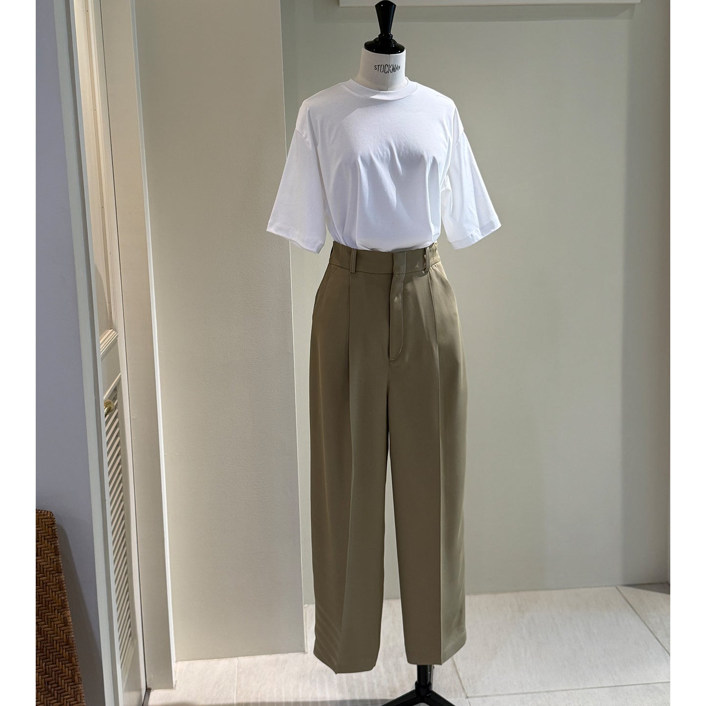 IIROT/ACETATE POLYESTER TROUSERS