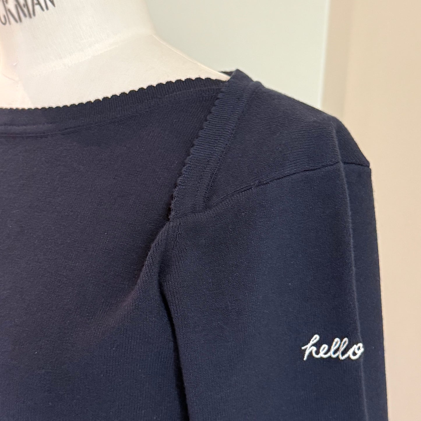 MADISONBLUE/KNIT BOAT NECK L/S