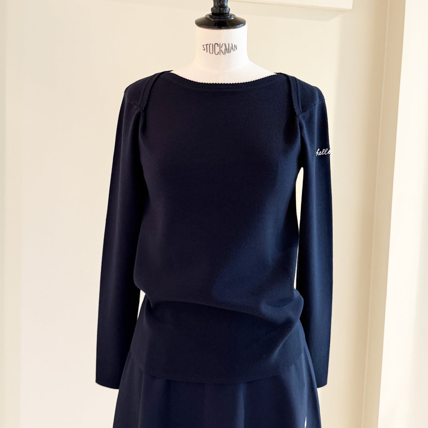 MADISONBLUE/KNIT BOAT NECK L/S