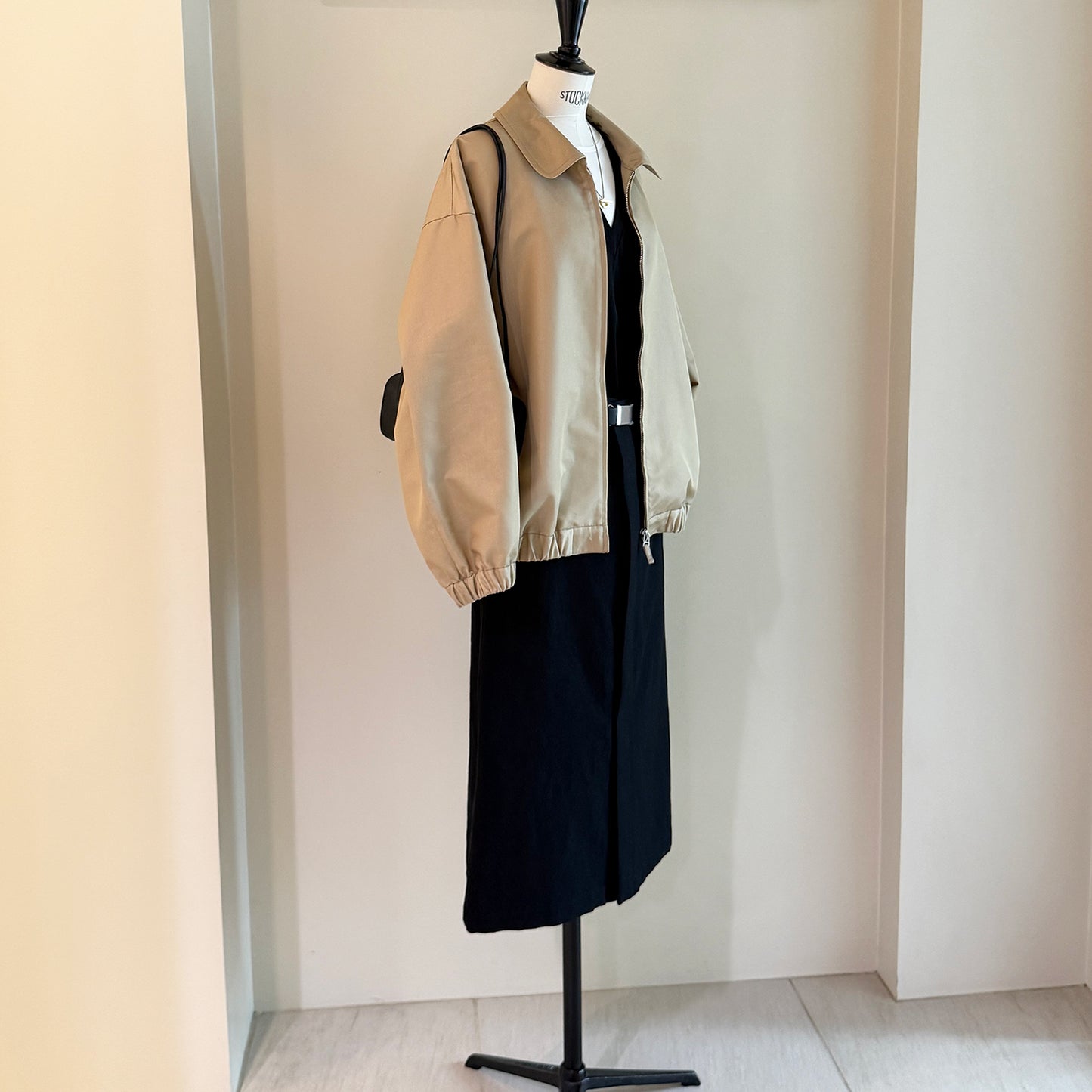 THREE DOTS TURQUOISE/GIZA GABARDINE BLOUSON