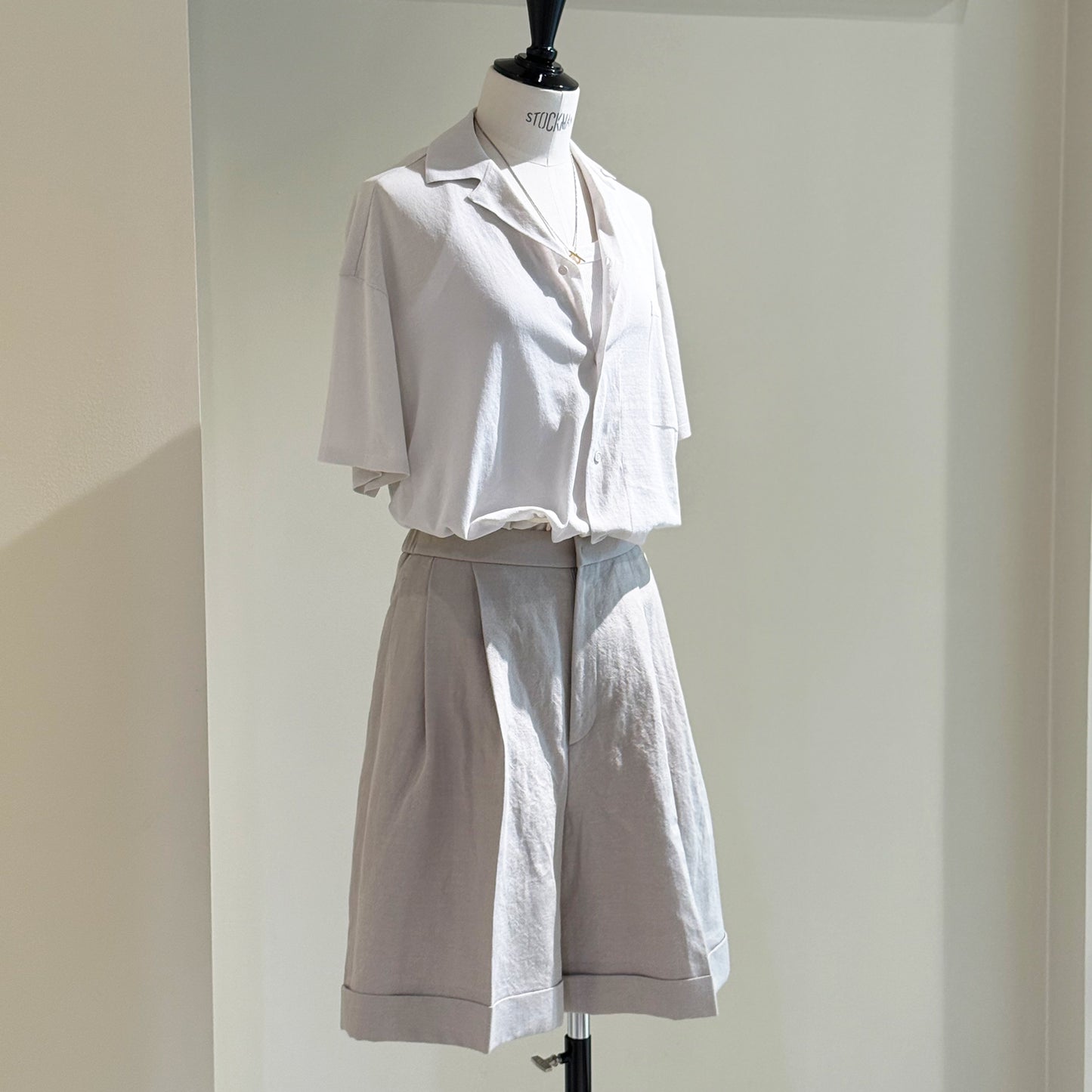 ATON|HIGH TWIST COTTON KNIT SHIRT