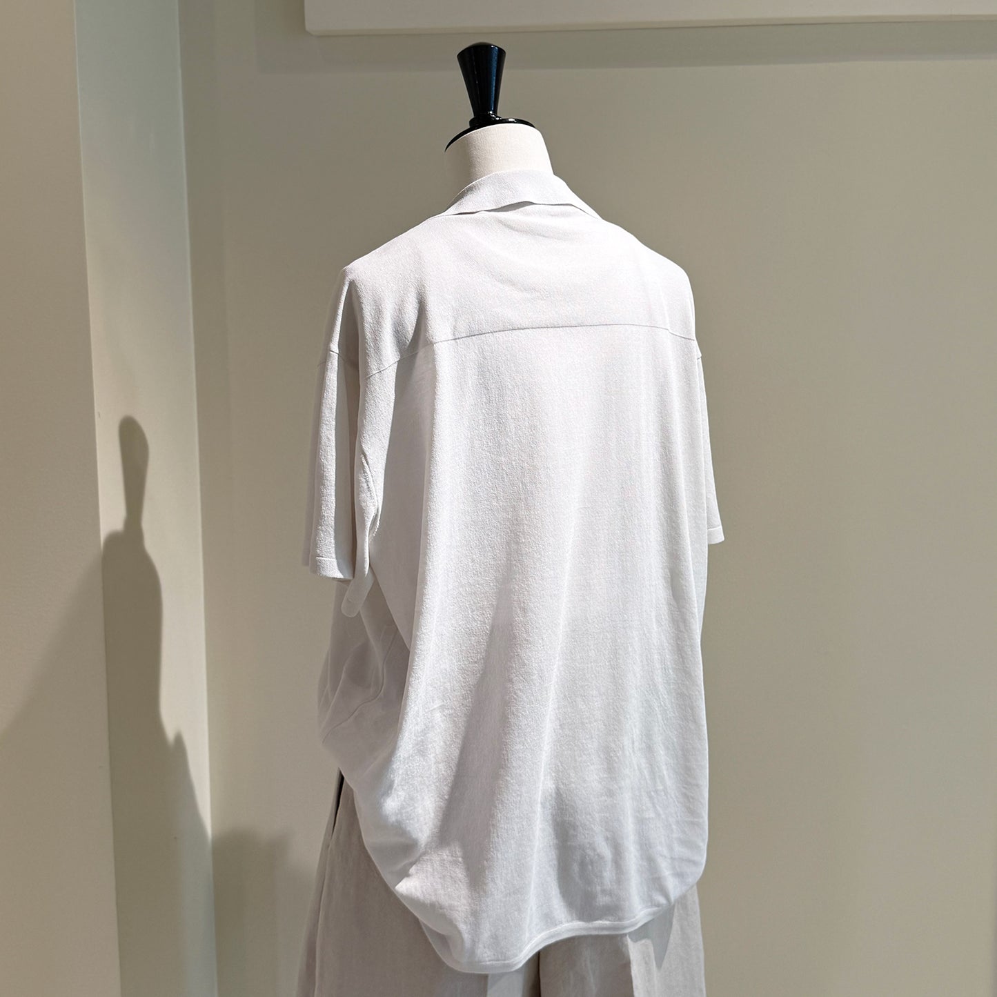 ATON|HIGH TWIST COTTON KNIT SHIRT