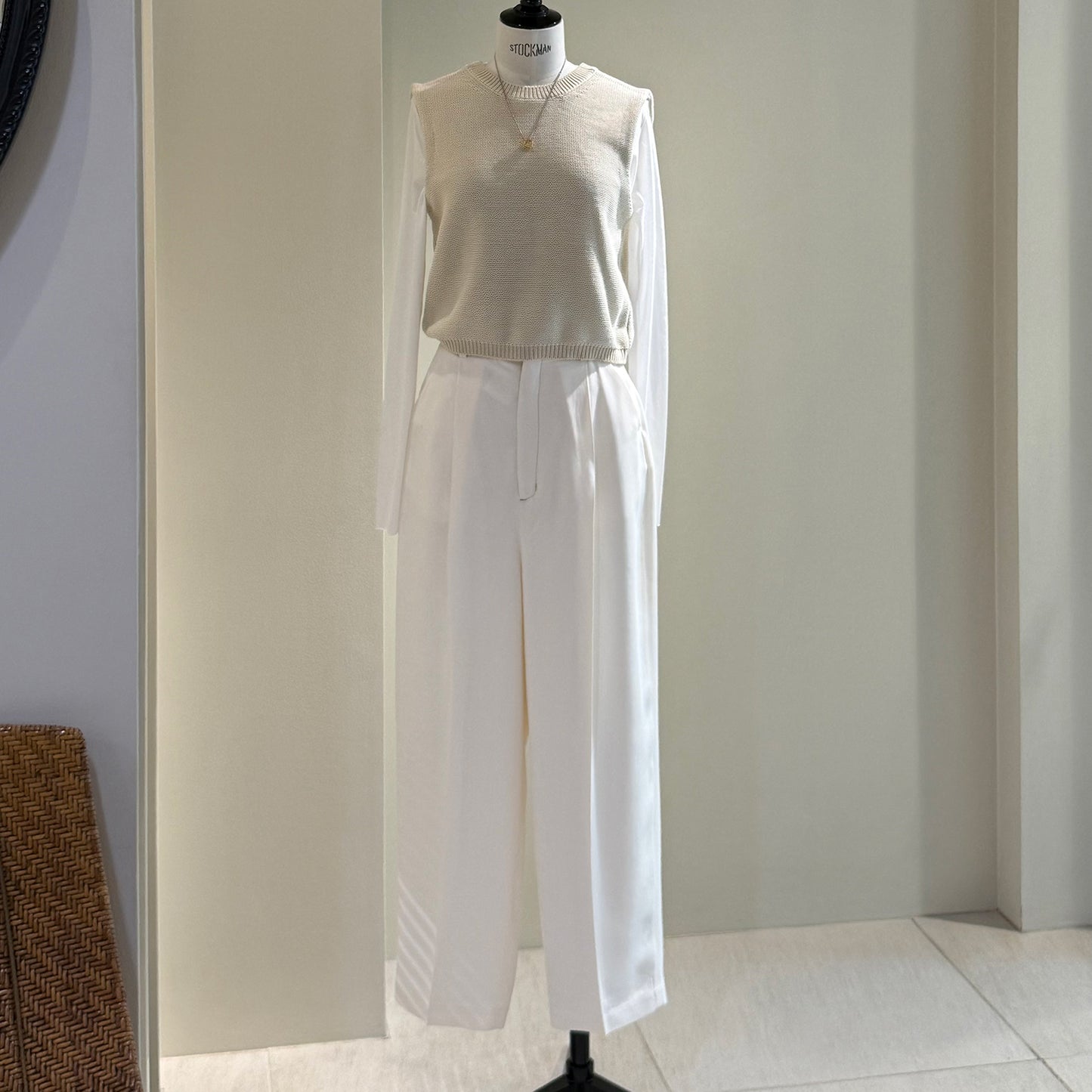 IIROT/ACETATE POLYESTER TROUSERS