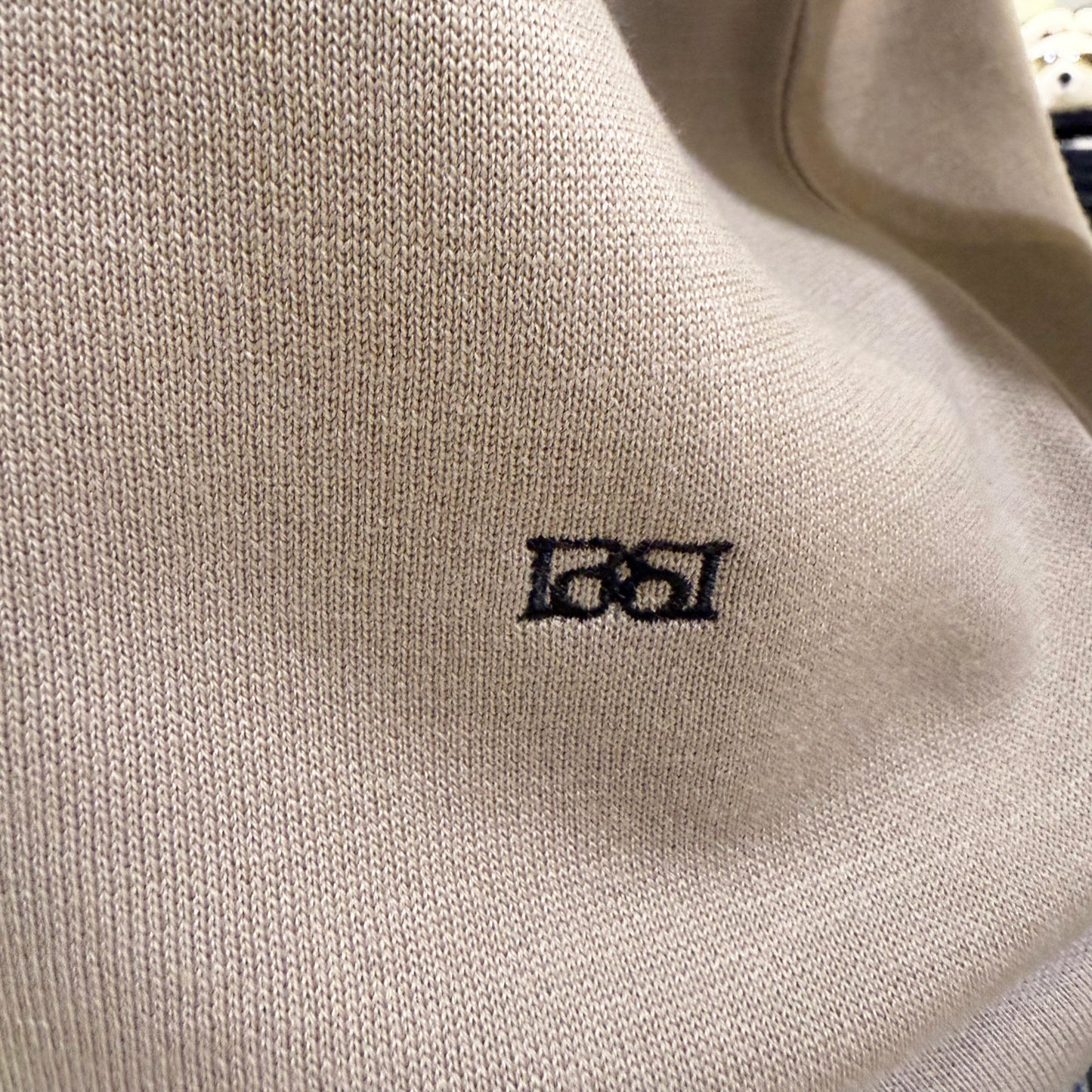 BOWTE/SUPER180'S WORSTED DOUBLE HIGH-NECK KNIT