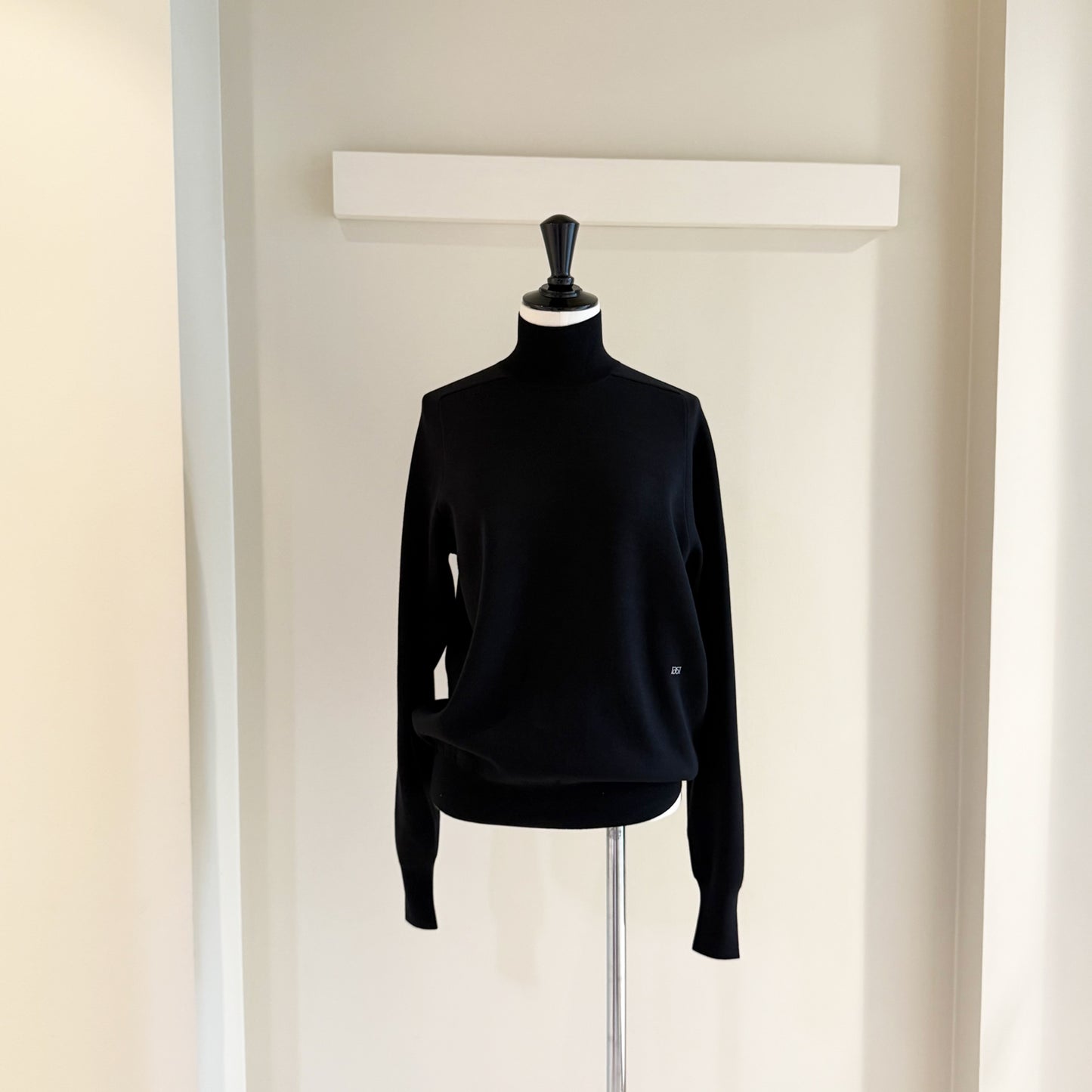 BOWTE/SUPER180'S WORSTED DOUBLE HIGH-NECK KNIT