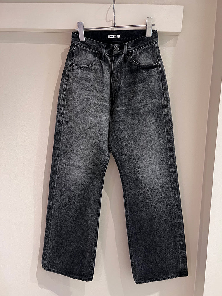 AURALEE/SELVEDGE FADED HEAVY DENIM PANTS