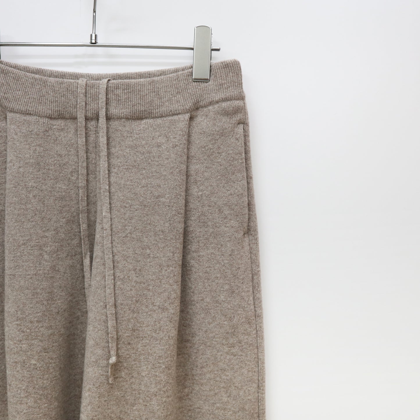 ATON/WOOL CASHMERE SILK STRAIGHT EASY PANTS
