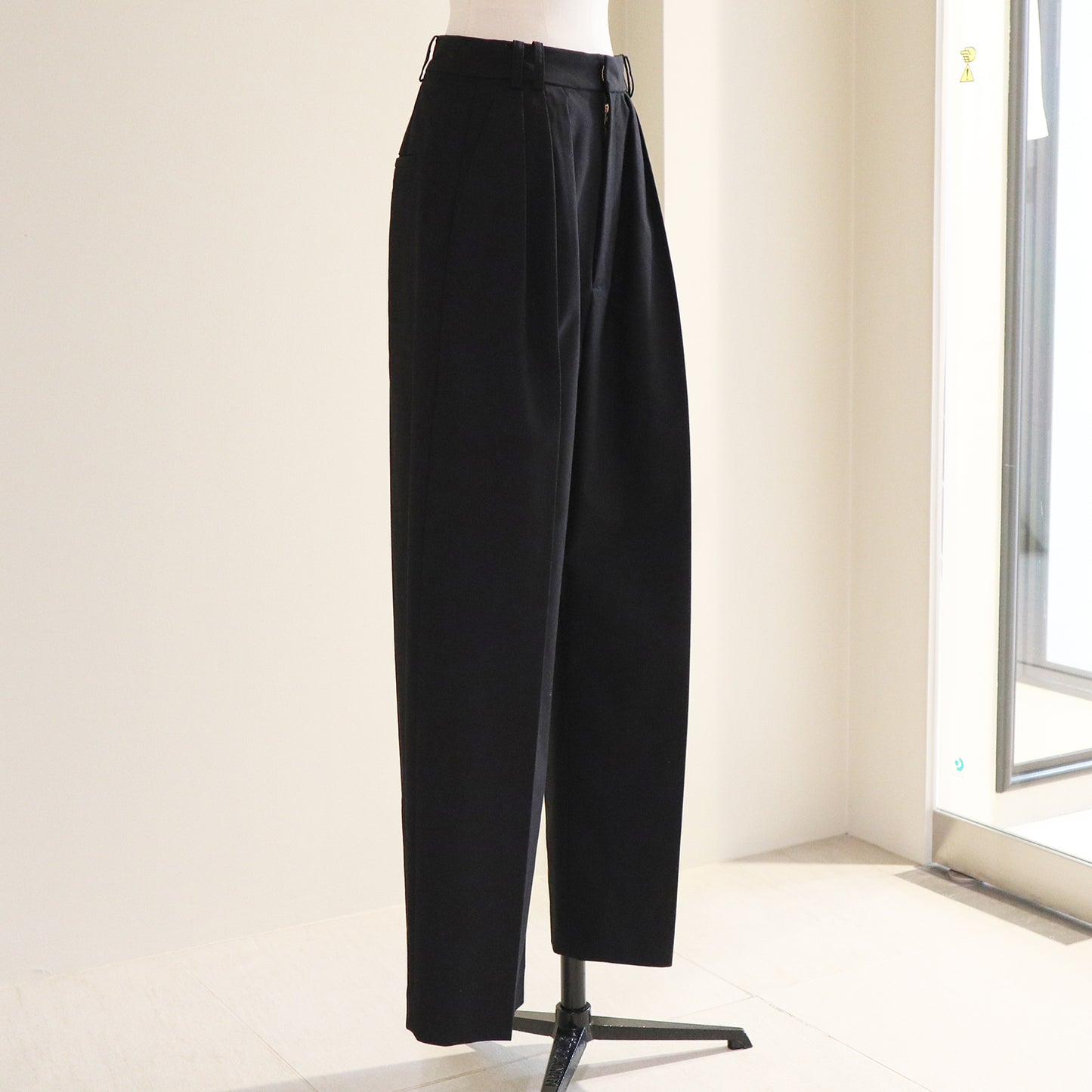 THREEDOTSTURQUOISE/THREE TUCK PANTS