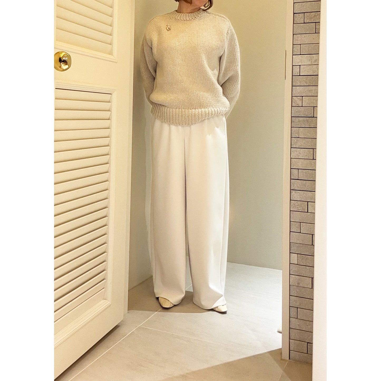 THREE DOTS TURQUOISE/SOFT CURB JERSEY PANTS