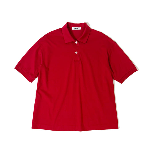 THREE DOTS TURQUOISE/Half sleeve polo shirt