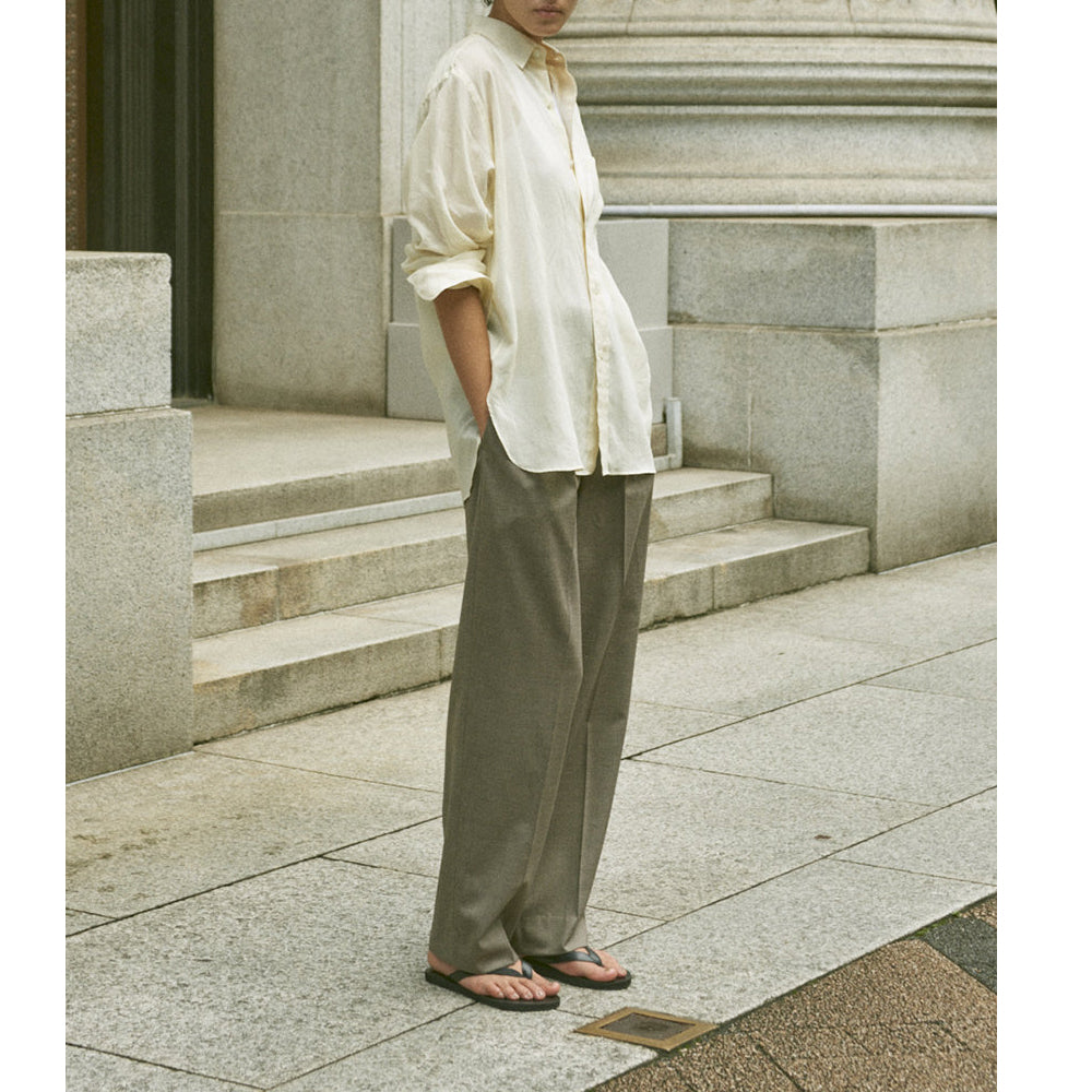YLEVE/Cotton Voile Lawn Long Sleeve Shirt