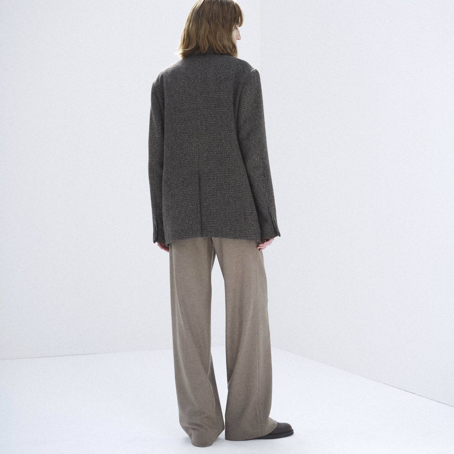 AURALEE/ALPACA WOOL SILK TWEED OVER JACKET