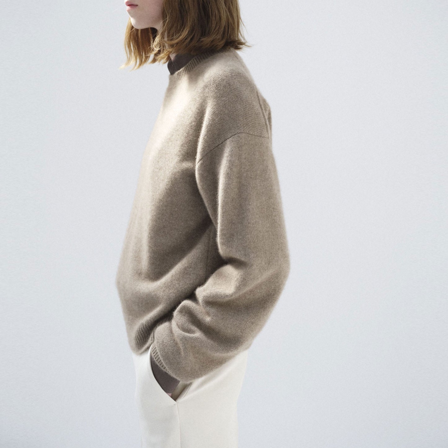 AURALEE/BABY CASHMERE KNIT P/O