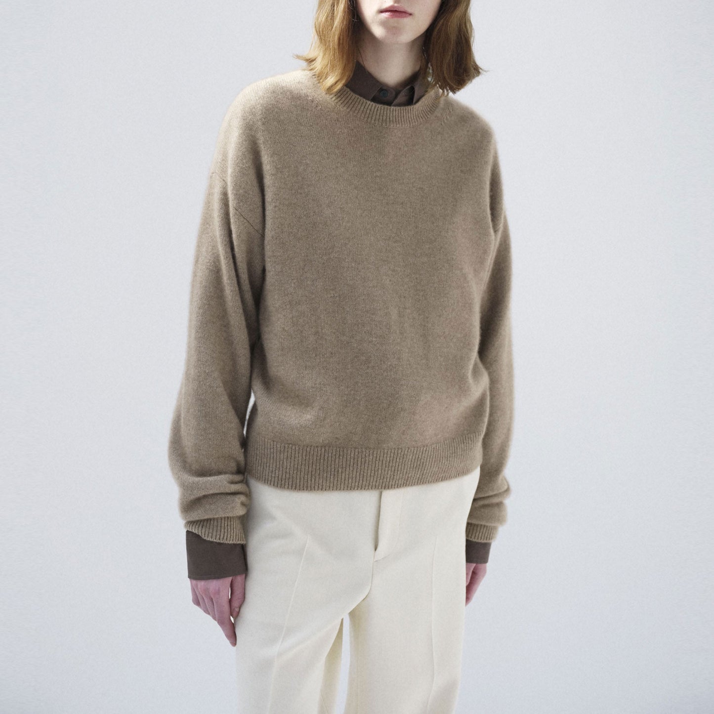 AURALEE/BABY CASHMERE KNIT P/O