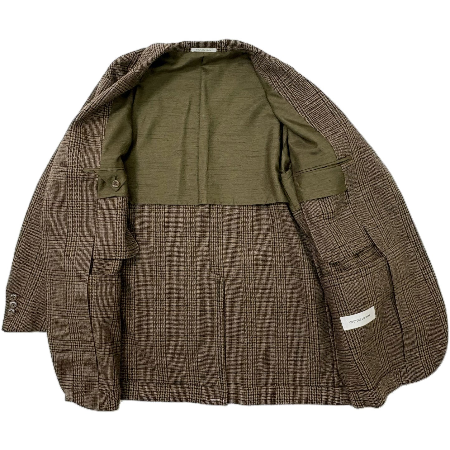 COUTURE D' ADAM/GLEN CHECK BIG JACKET