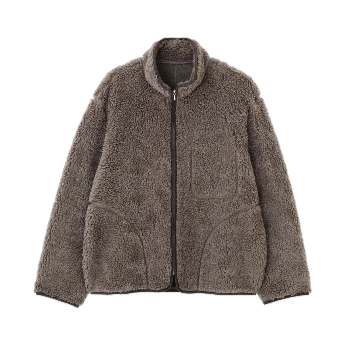 YLEVE/LINEN RAMIE POLYESTER BOA BLOUSON MEN