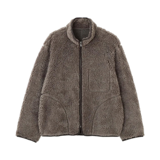 YLEVE/LINEN RAMIE POLYESTER BOA BLOUSON MEN