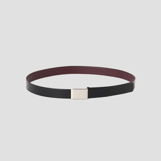 YLEVE/LEATHER BUCKLED BELT