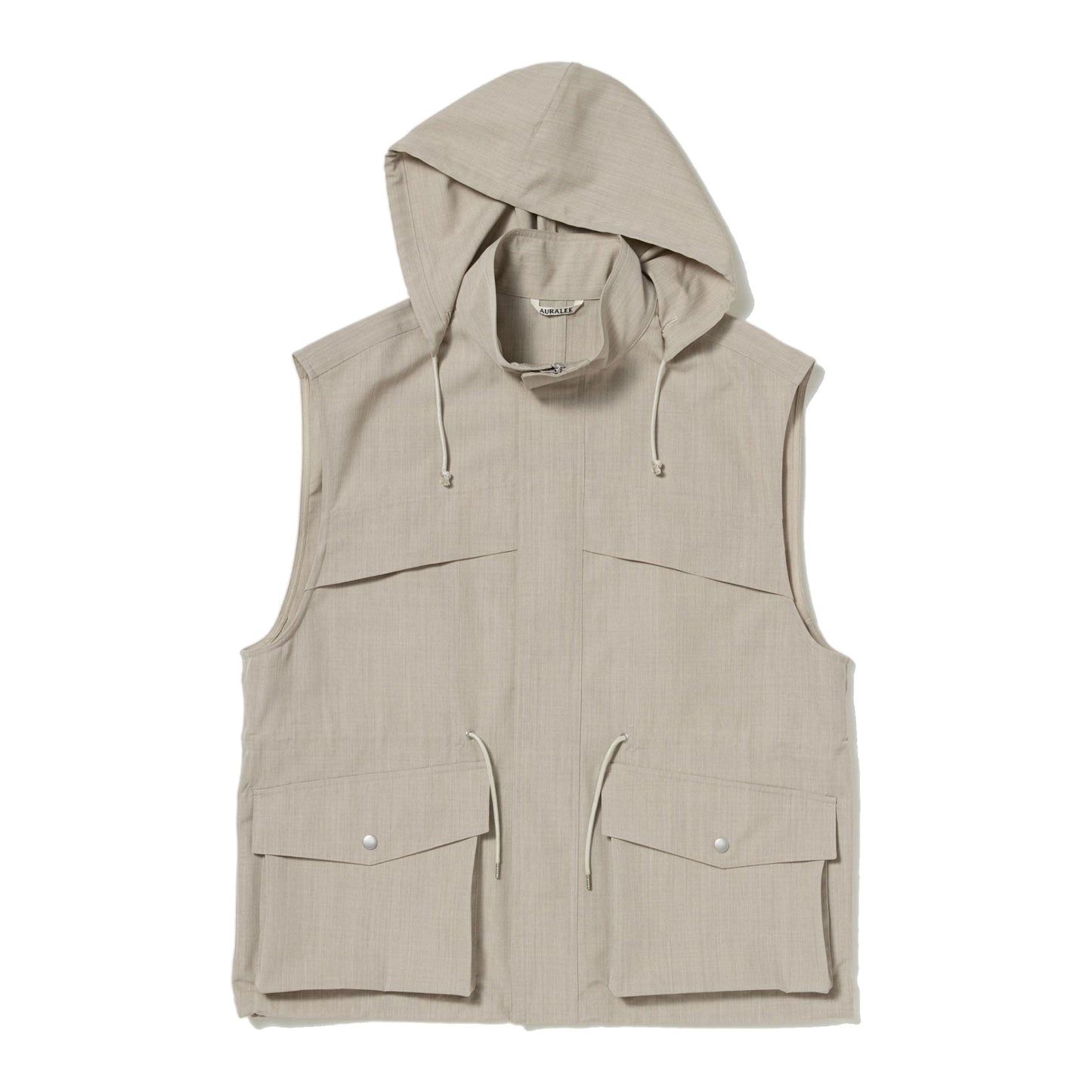 AURALEE/WOOL MAX CANVAS OVER VEST