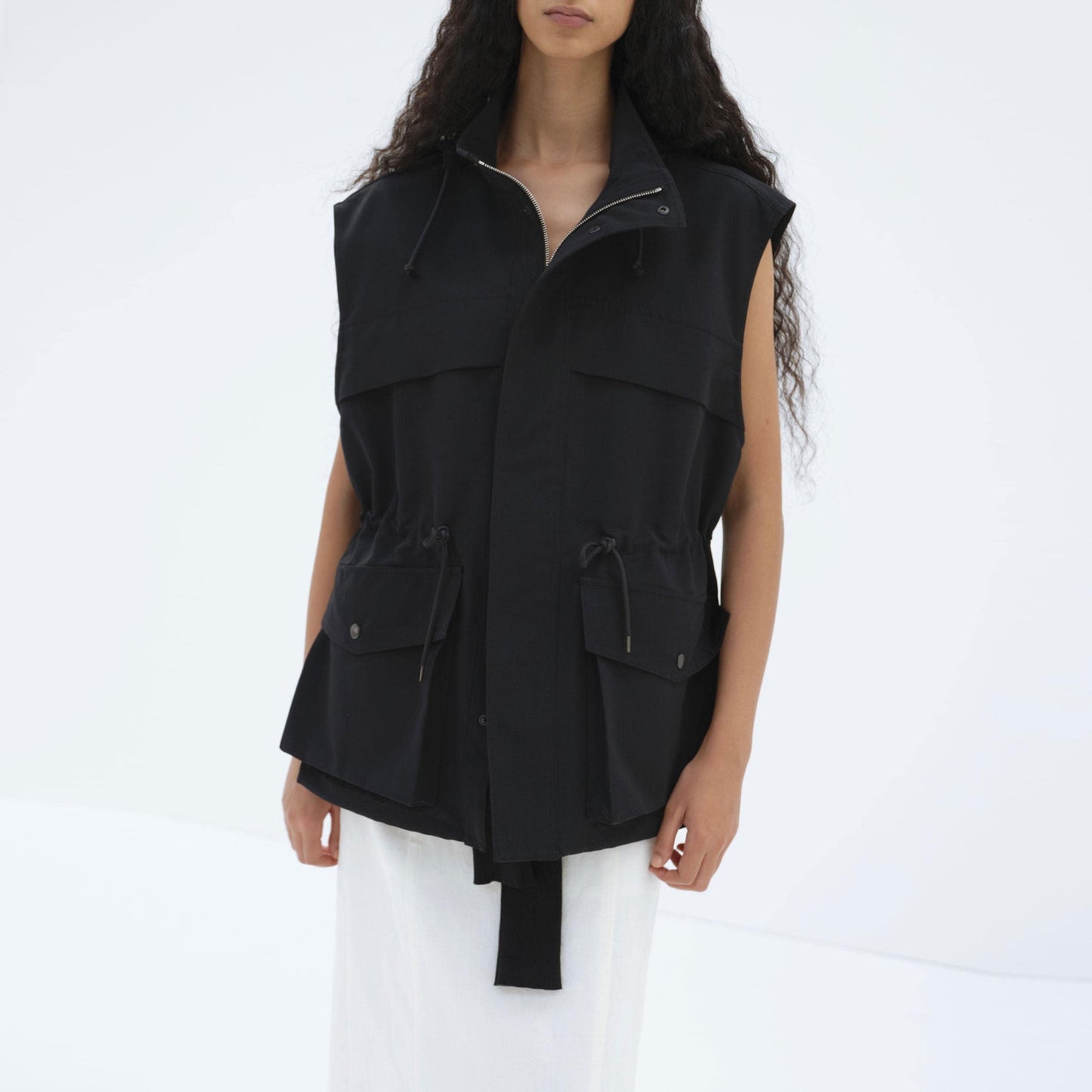 AURALEE/WOOL MAX CANVAS OVER VEST