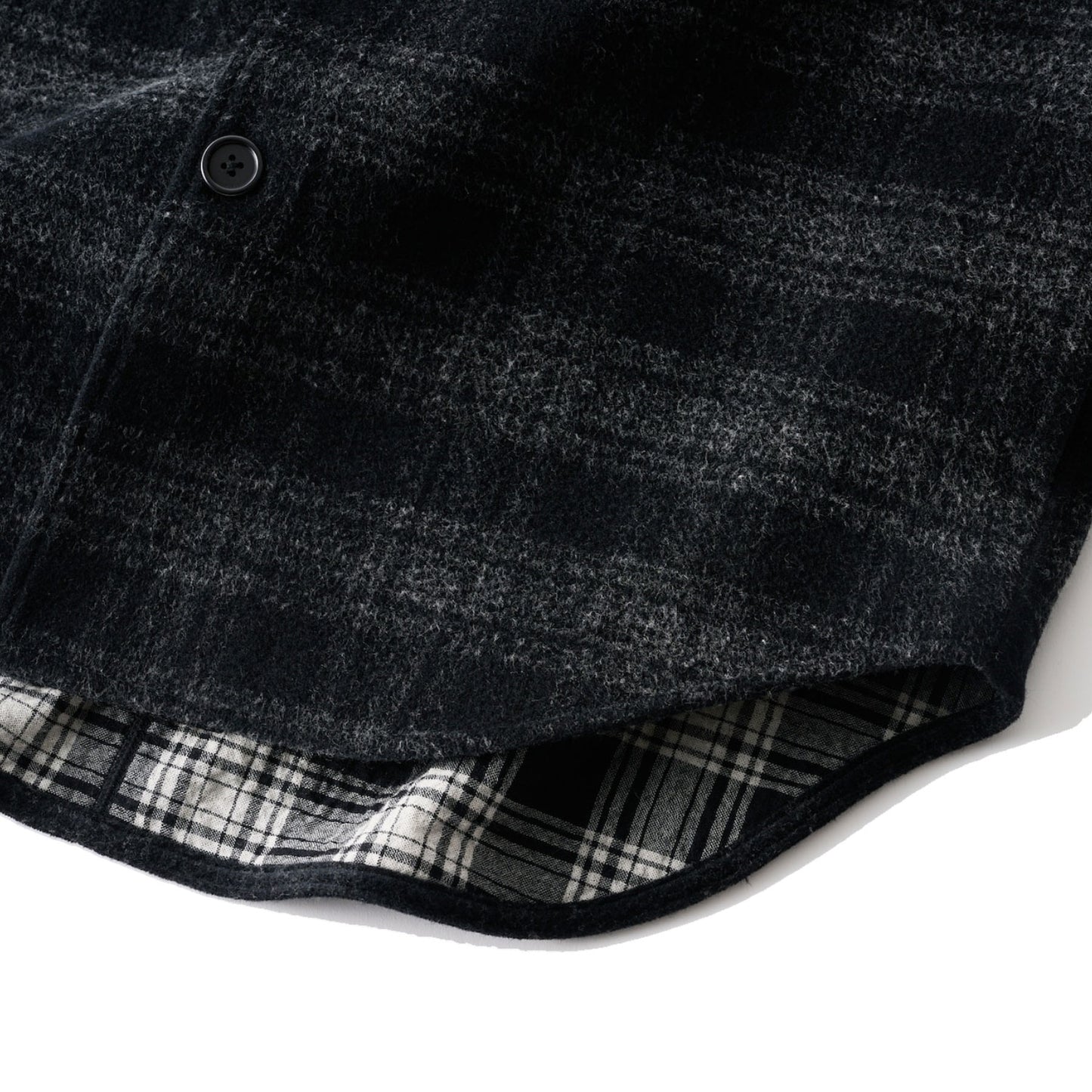 GOOD PEOPLE GOOD STITCHING GOOD PRODUCT/TARTAN CHECK DOUBLE CROSS JERSEY OVER SHIRT JACKET
