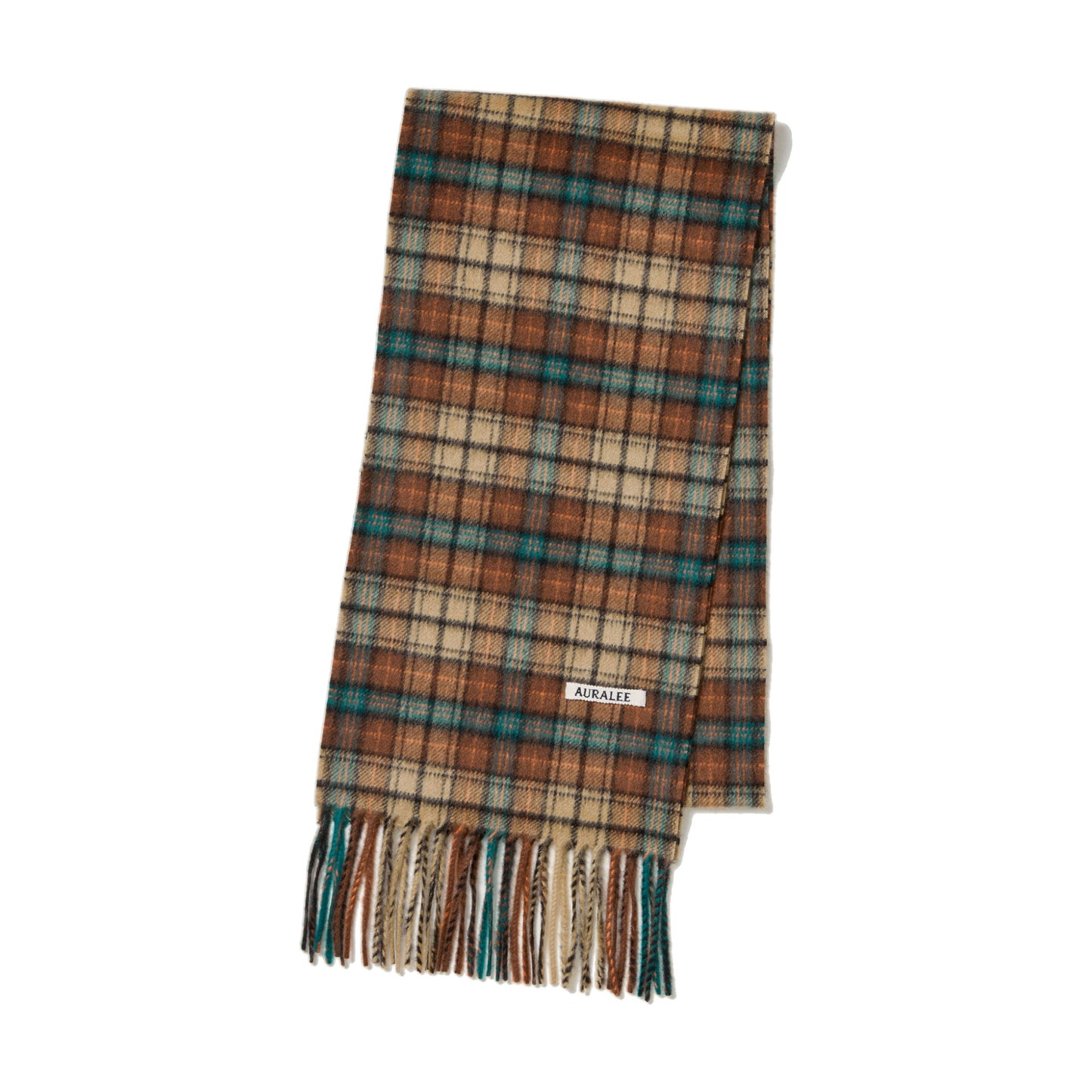 AURALEE/CASHMERE CHECK LONG STOLE