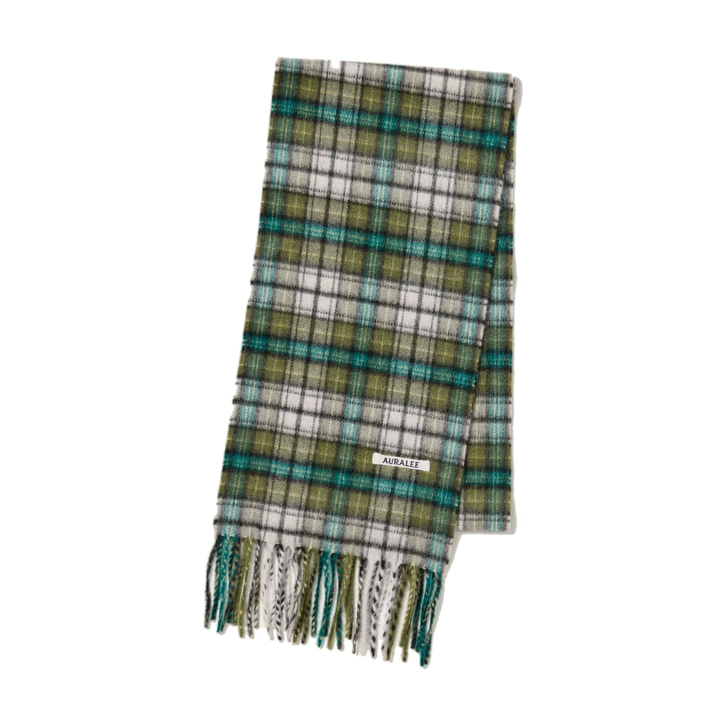 AURALEE/CASHMERE CHECK LONG STOLE