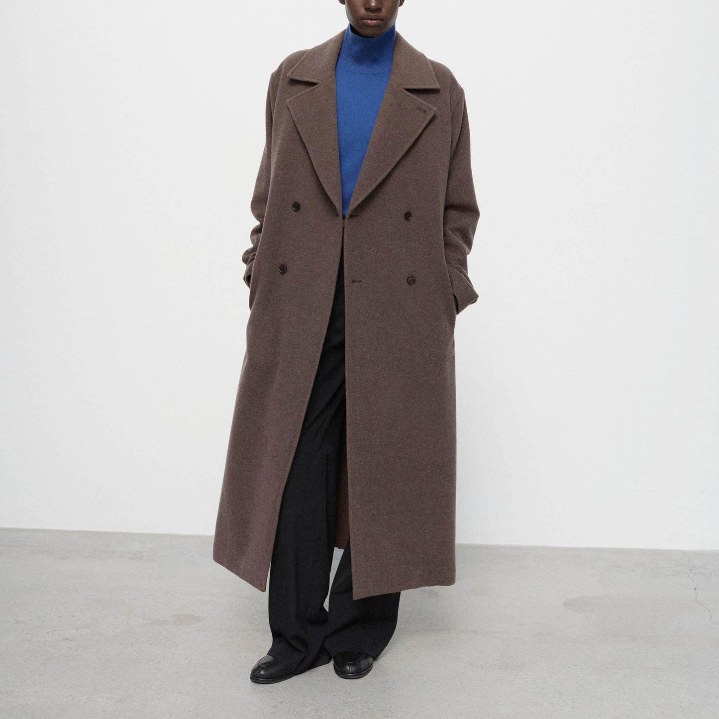 AURALEE/SUPER FINE WOOL MOSSER CHESTERFIELD COAT