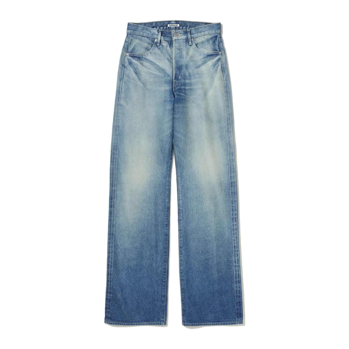 AURALEE/SELVEDGE FADED HEAVY DENIM PANTS