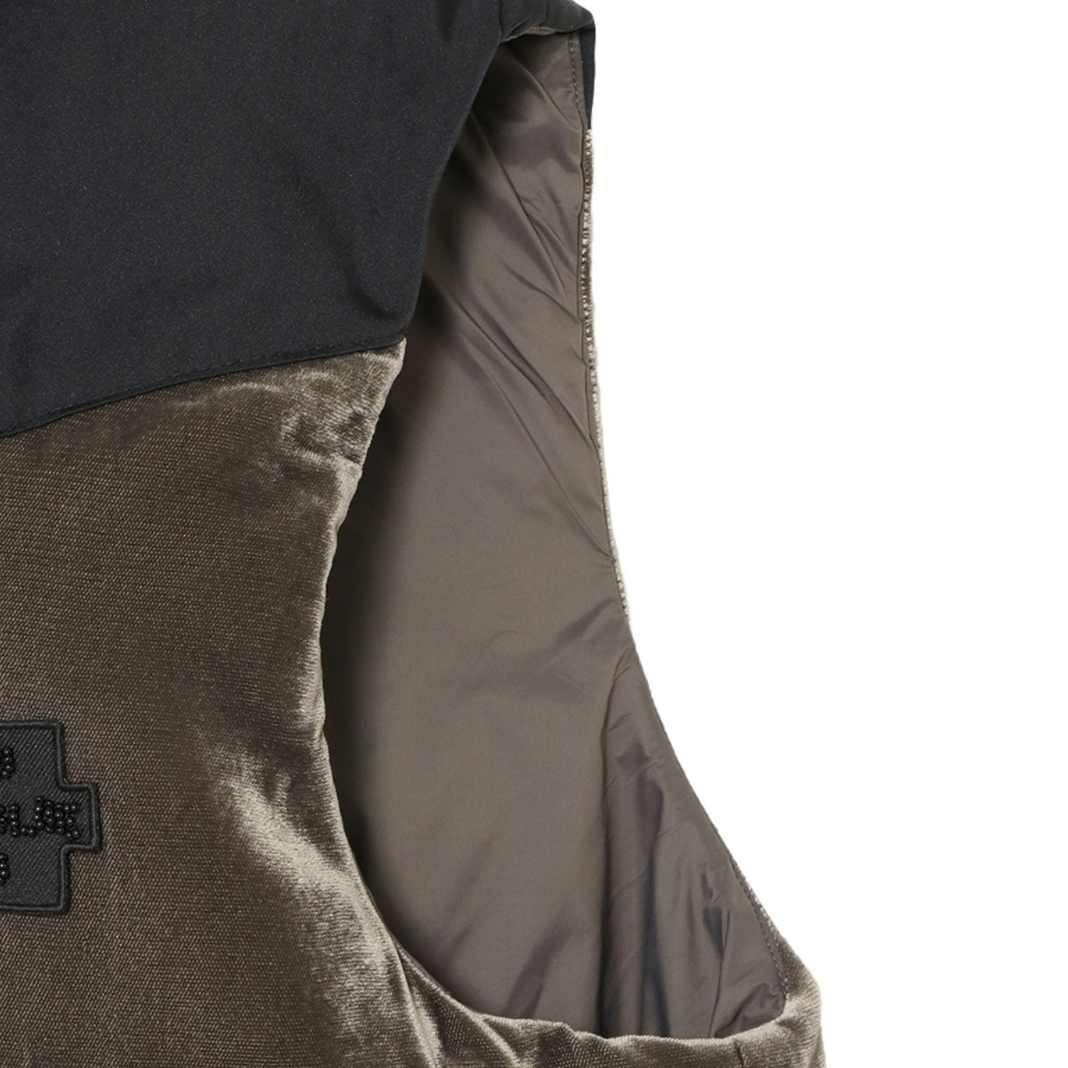 MADISONBLUE/DOWN VEST FEATHER VELVET