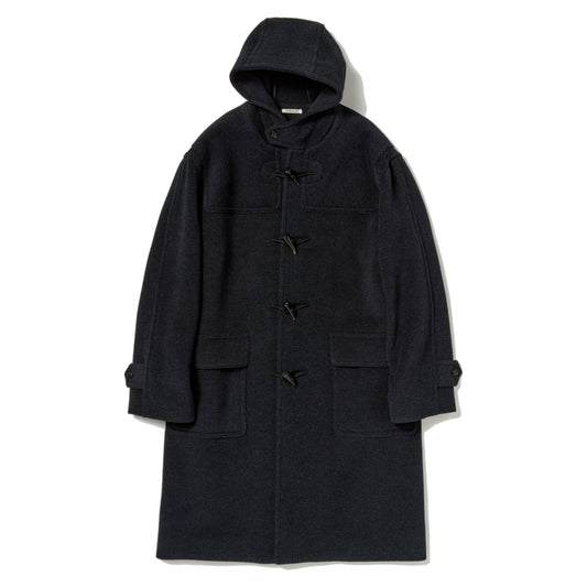 AURALEE/WOOL HERRINGBONE DUFFLE COAT