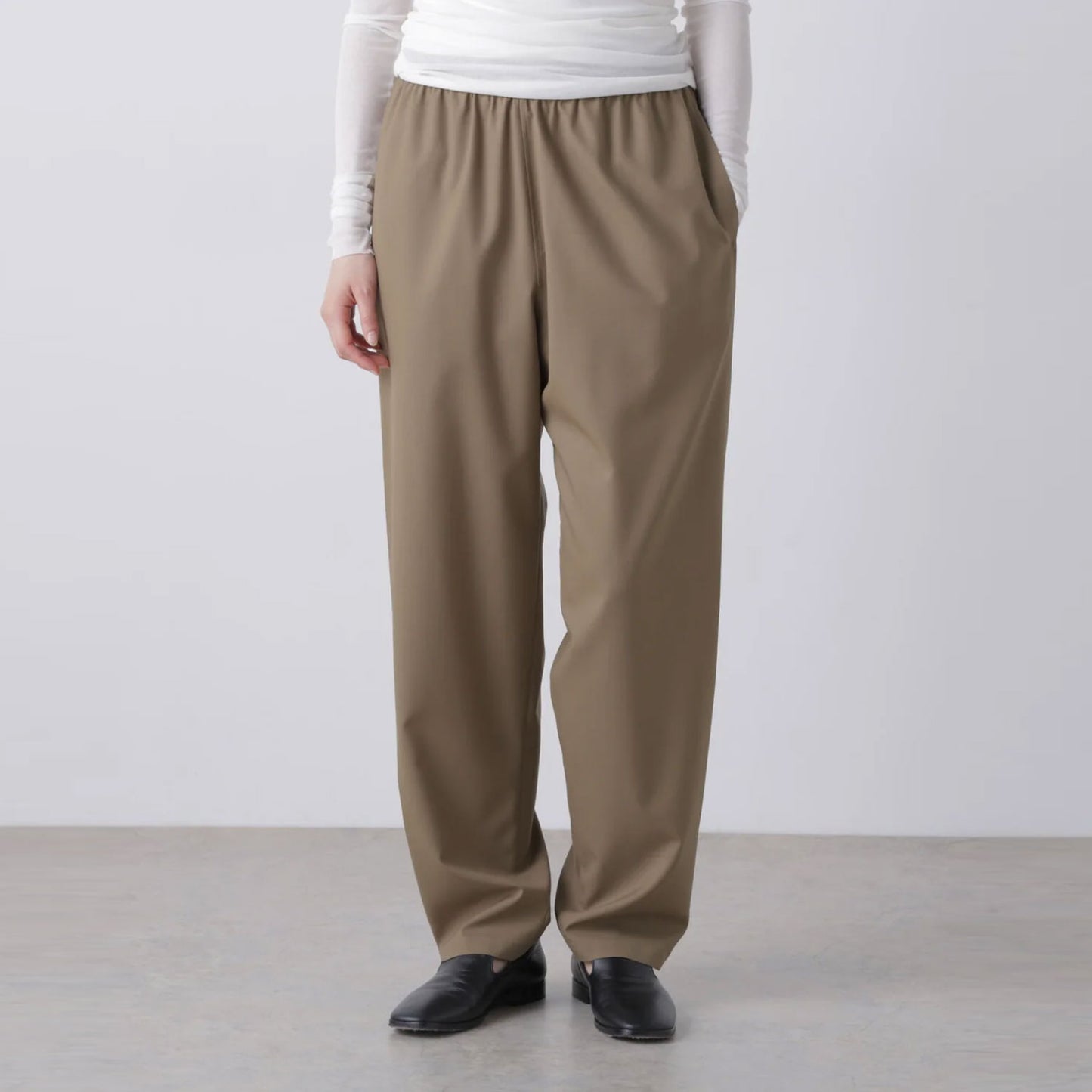 YLEVE/SUPER140's WOOL TROPICAL EASY TROUSERS
