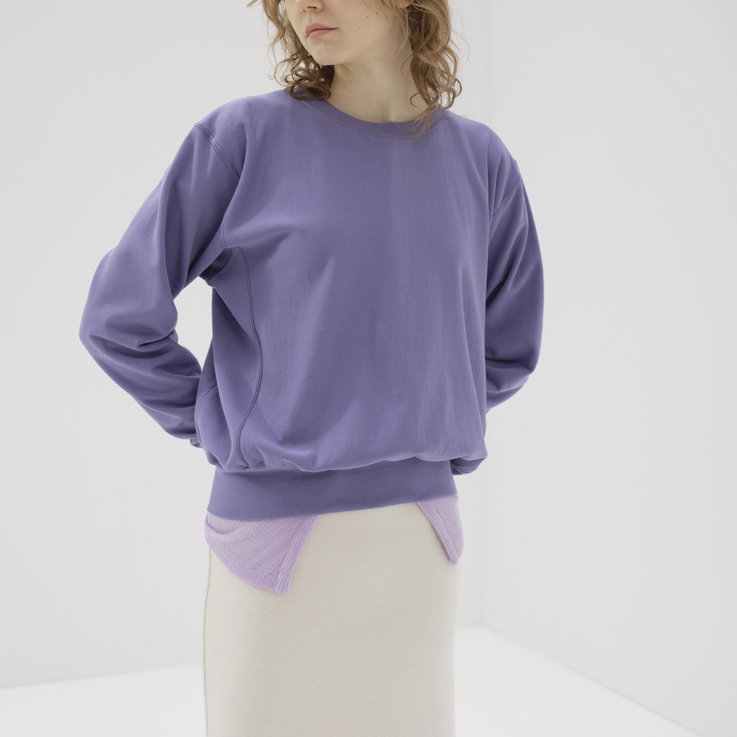 AURALEE /ELASTIC HIGH GAUGE SWEAT P/O