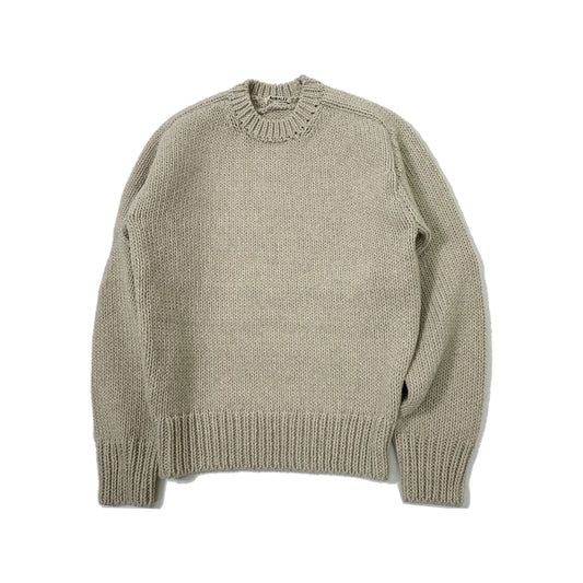 AURALEE/WOOL CASHMERE FELTED KNITP/O