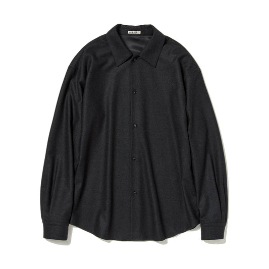 AURALEE/WOOL FULLING FLANNEL SHIRT