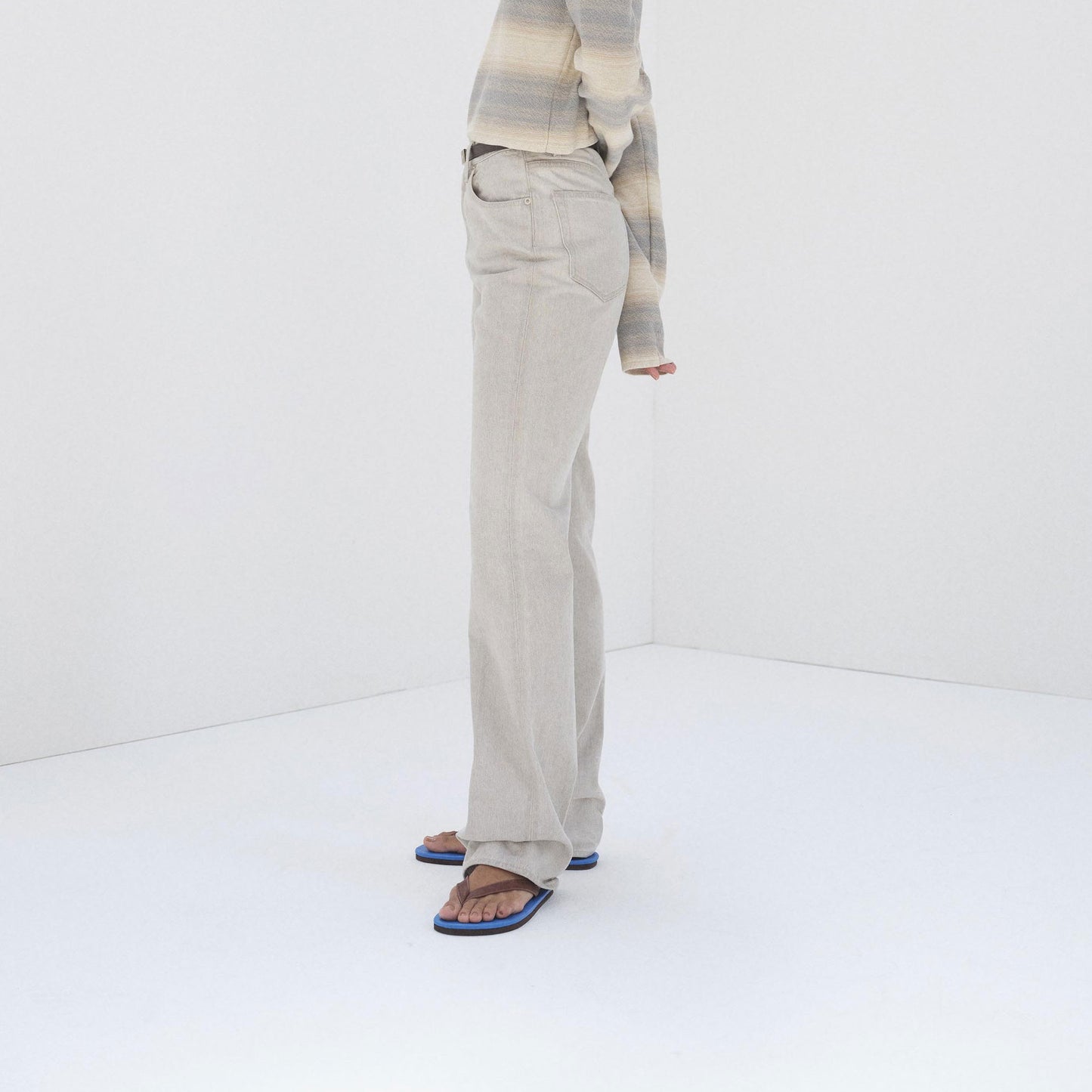 AURALEE/SOFT LEATHER FLIP- FLOPS