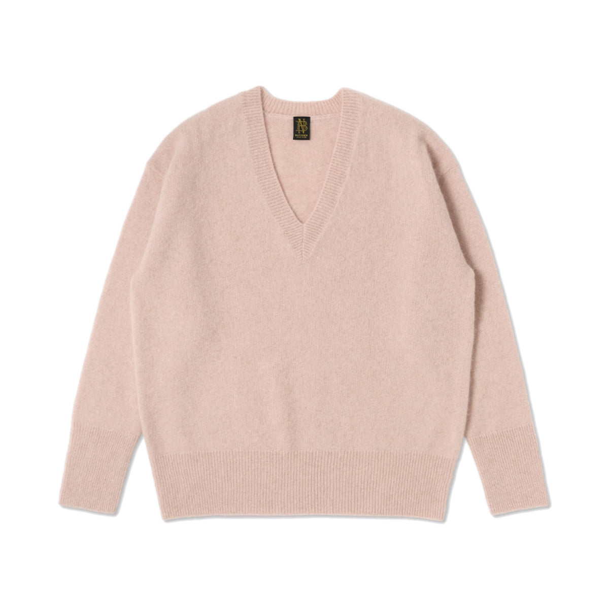 BATONER/CASHMERE FOX AIR TENJIKU V NECK