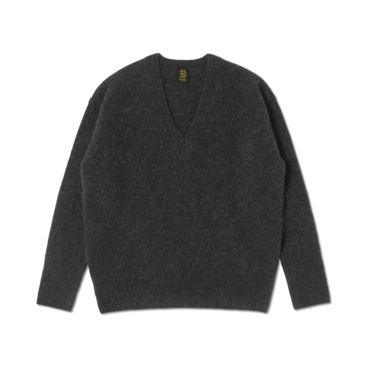 BATONER/CASHMERE FOX AIR TENJIKU V NECK